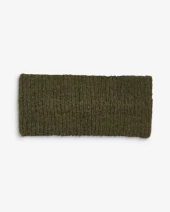 Bandeau croisé en maille kaki Auden