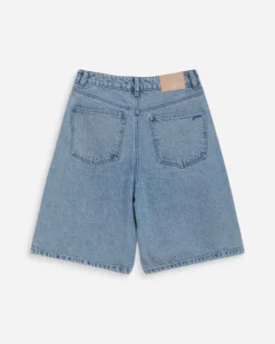 Bermuda long en jean taille haute skyblue Will