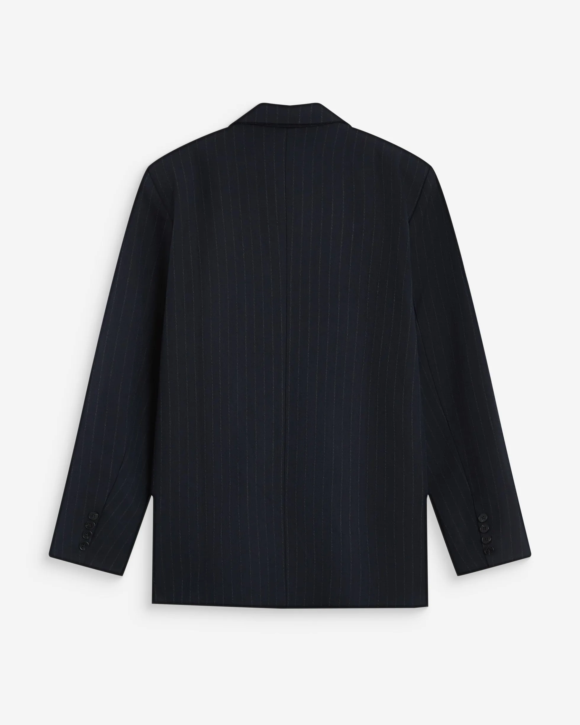 Blazer croisé à rayures marine Auguste