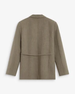 Blazer droit rayé cintré à la taille rayure Acario
