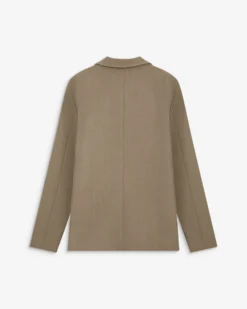 Blazer droit simple boutonnage à poches beige Alarick
