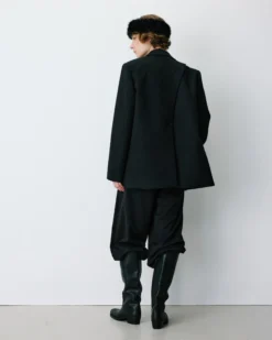 Blazer oversize structuré à boutons au dos carbone Behati