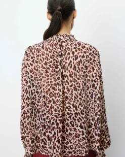 Blouse fluide ample à imprimé leo Almira