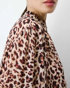 Blouse fluide ample à imprimé leo Almira