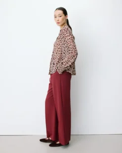 Blouse fluide ample à imprimé leo Almira