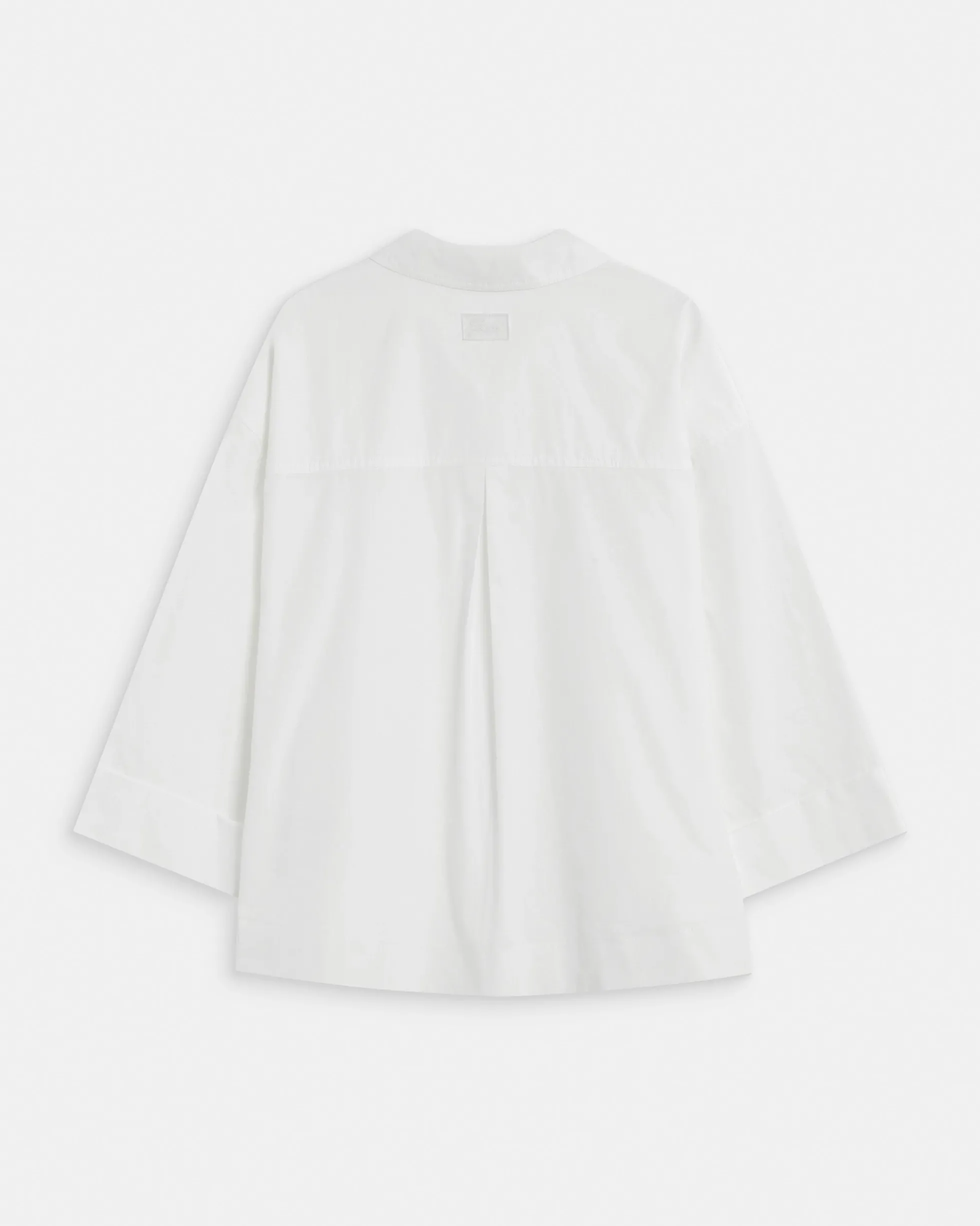 Blouse oversize manches larges en coton ivoire Ambre