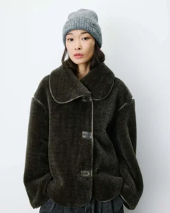 Bonnet en laine mélangée anthracite Antorin