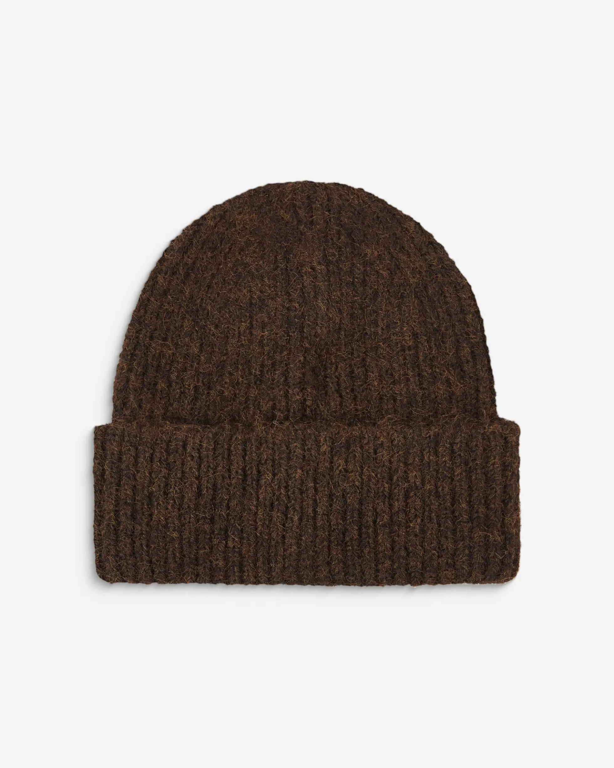 Bonnet en laine mélangée chocolat Antorin