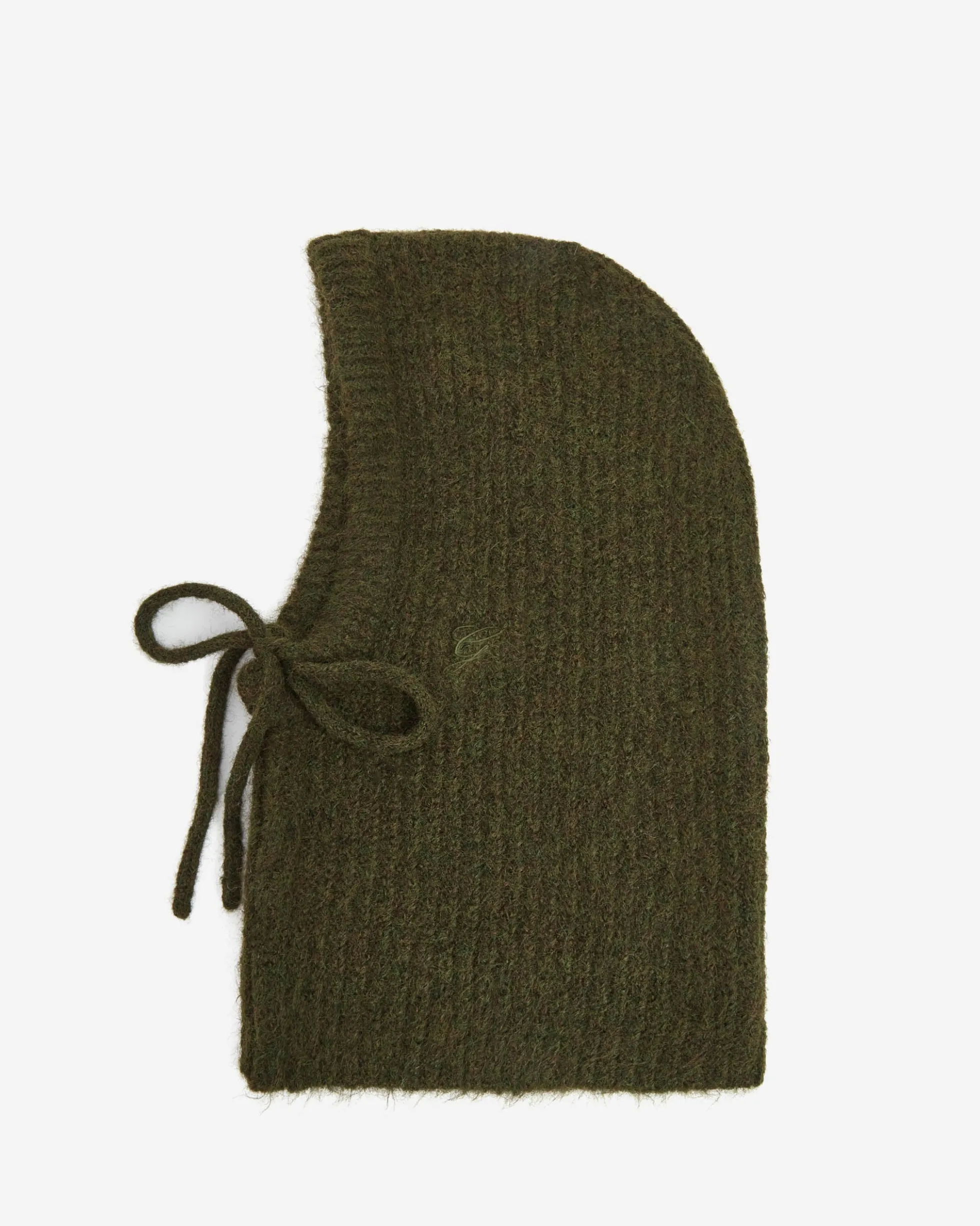 Cagoule en laine mélangée kaki Samourai