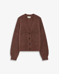 Cardigan oversize manches longues parme Saluda