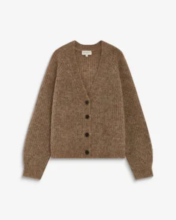 Cardigan oversize manches longues mocha Saluda