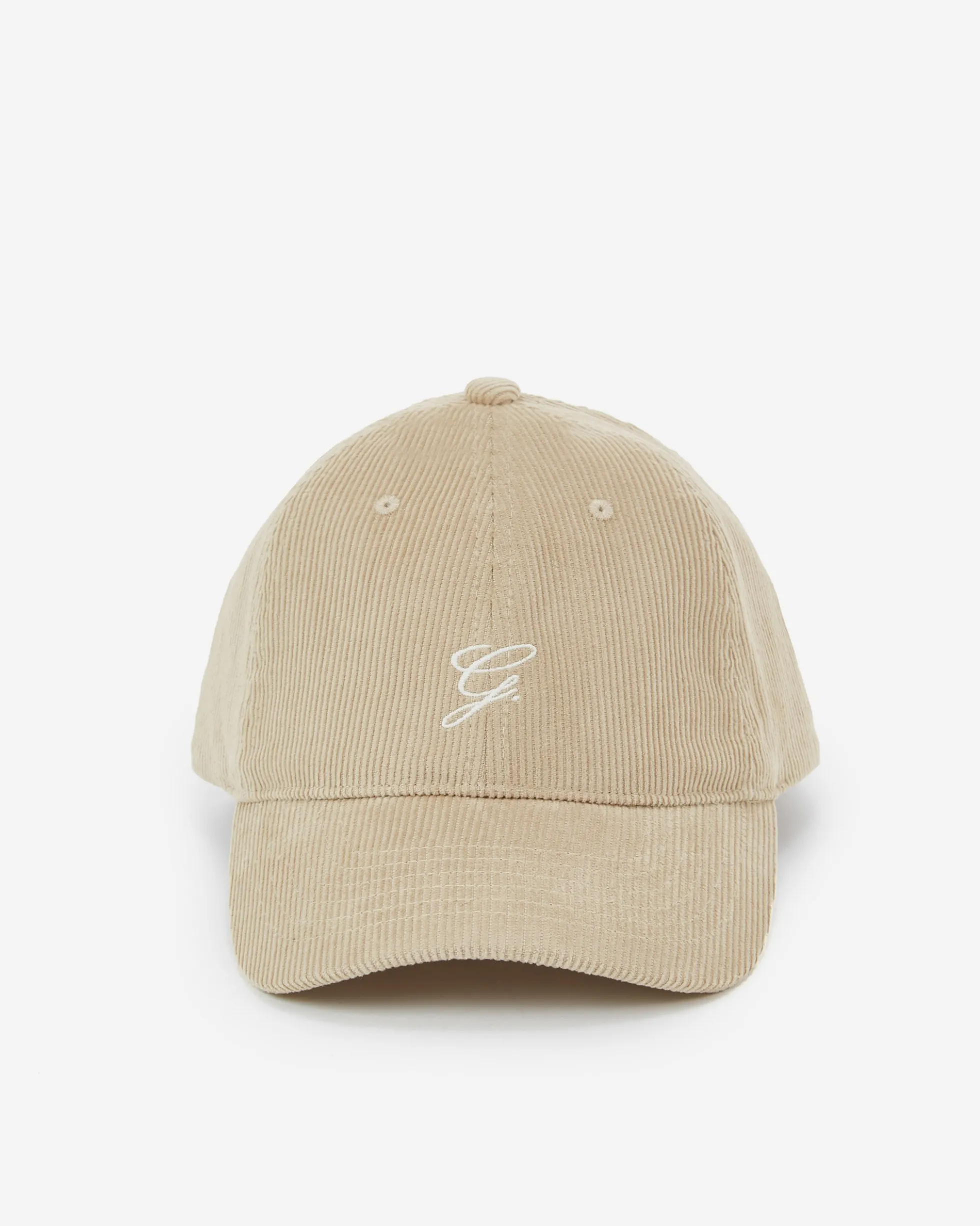 Casquette en velours côtelé logo latte Alona