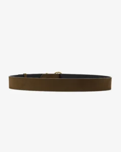 Ceinture en suédine boucle doré kaki Swinton
