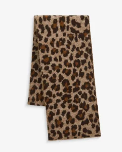 Écharpe en jacquard imprimé leo Adra