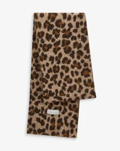 Écharpe en jacquard imprimé leo Adra