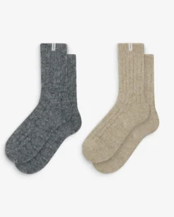 Chaussettes épaisses en laine mélangée multico Arlen