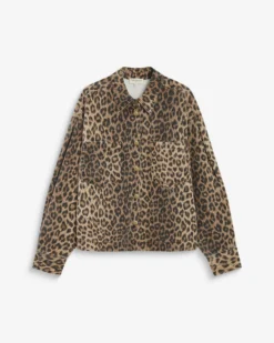 Chemise en denim à motif leo Adriana