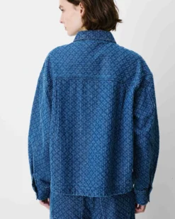 Chemise en denim à motif mediumblue Adriana