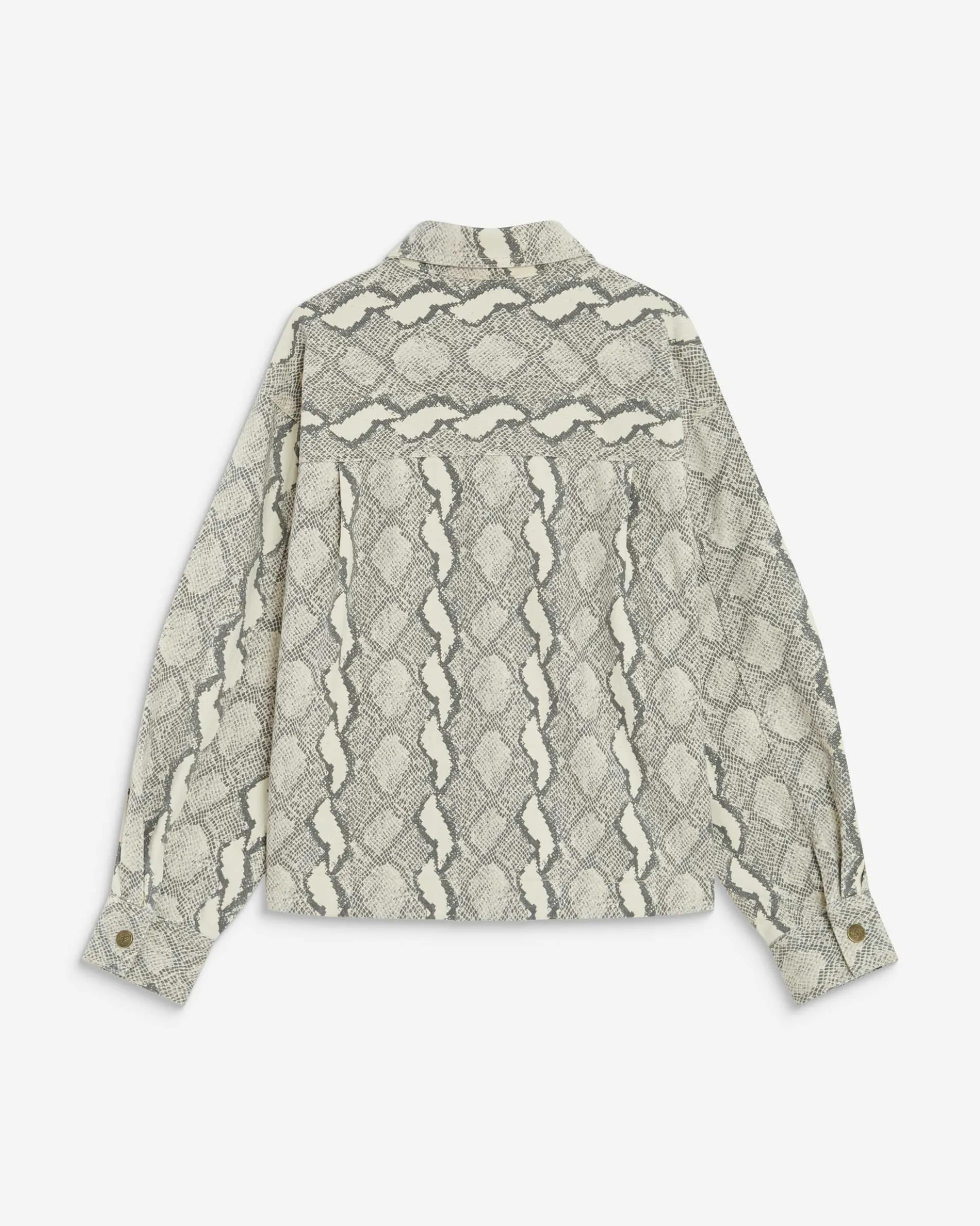 Chemise en denim à motif python Adriana