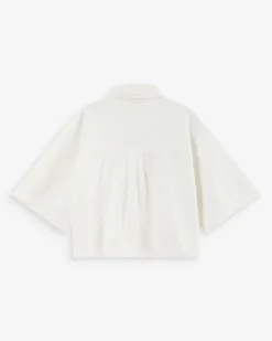 Chemise oversize en denim white Vita