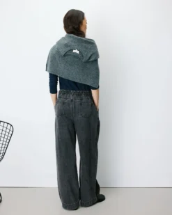 Jean baggy taille mi haute blackwashed John