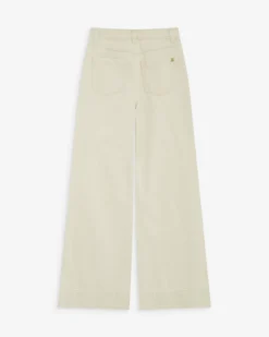 Jean droit taille haute poches plaquées sable Jacob