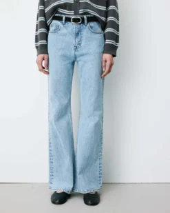 Jean flare délavé taille mi haute skyblue Joseph