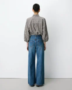 Jean jambe large poches tressées vintageblue Julian