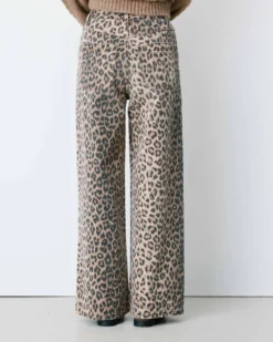 Jean taille haute loose imprimé leo Socca