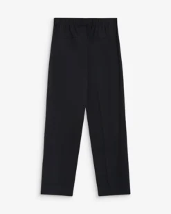 Pantalon cigarette court taille haute marine Armstrong