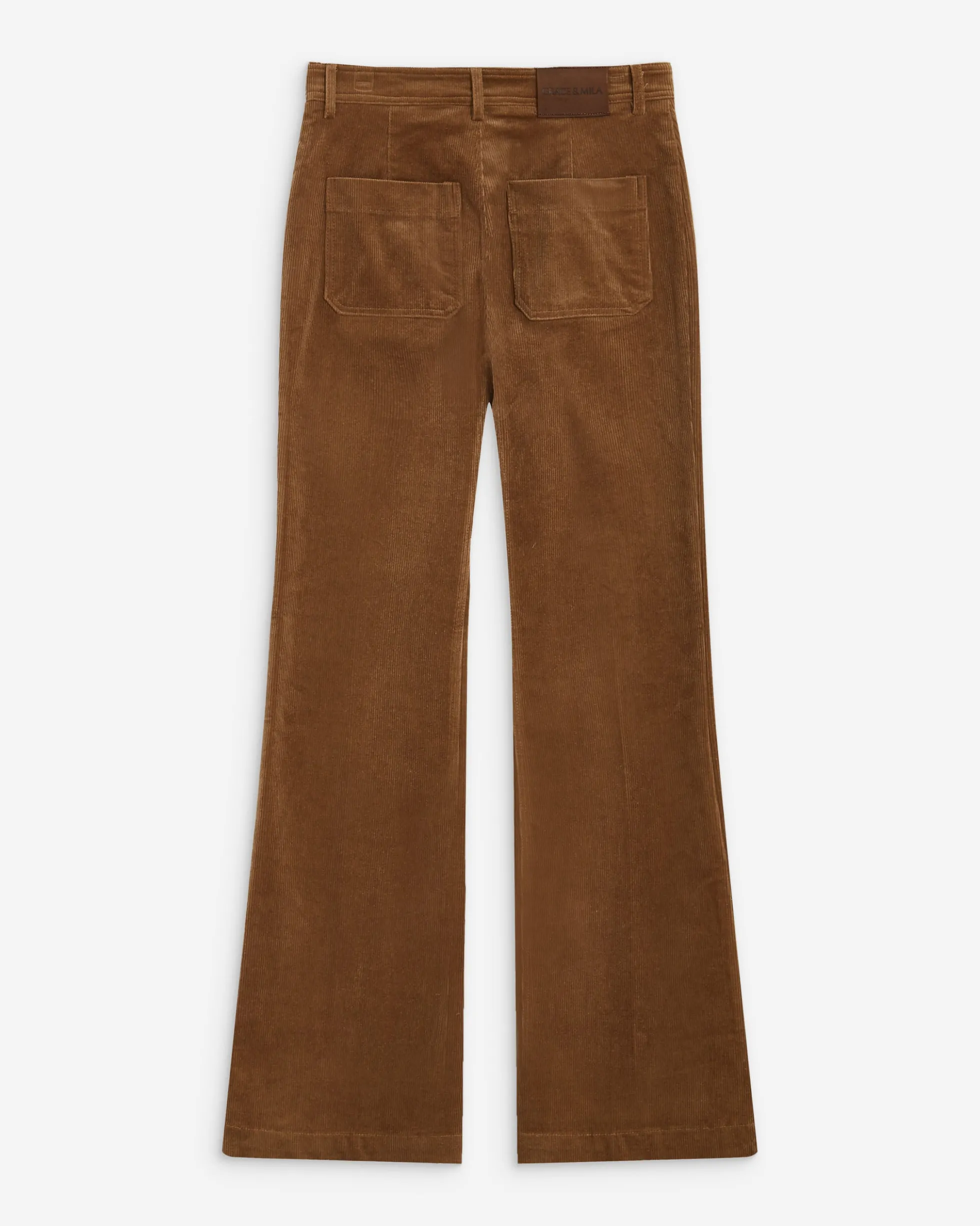 Pantalon droit velours côtelé coffee Alban