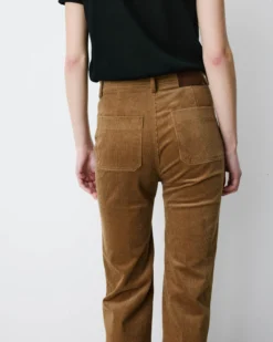 Pantalon droit velours côtelé coffee Alban