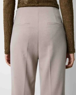 Pantalon tailleur flare à ceinture plate grege Bryan