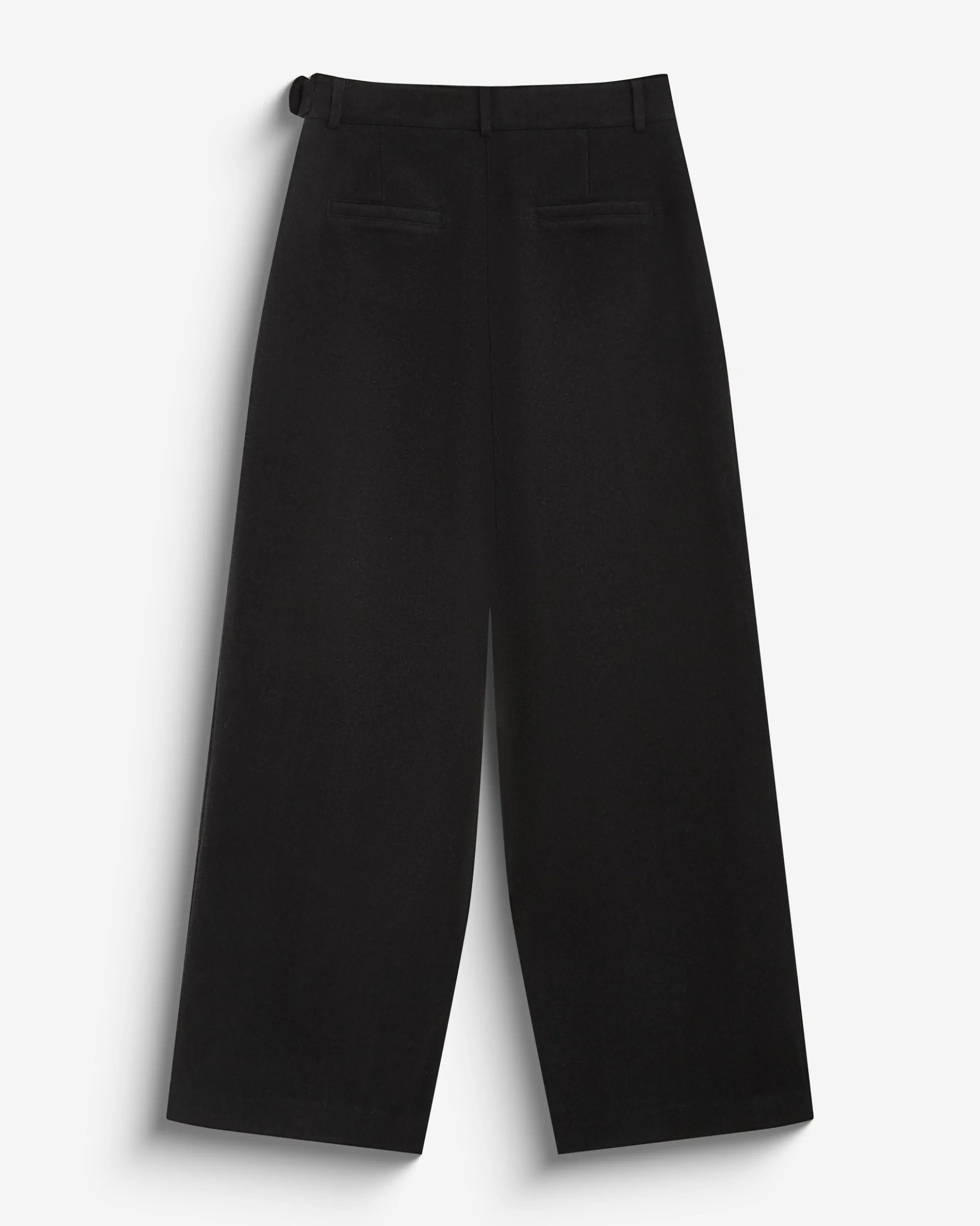 Pantalon tailleur large motif chevrons carbone Bastien