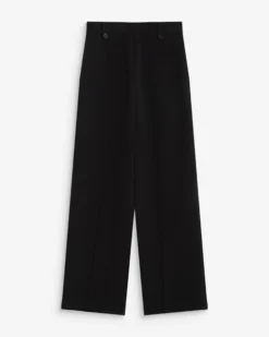 Pantalon tailleur large à plis noir Nilay