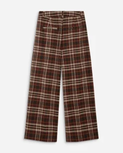 Pantalon tailleur oversize à carreaux cherry Arenzo