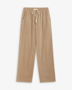 Pantalon velours côtelé taille ajustable beige Liberty
