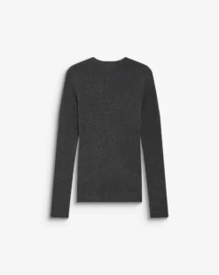 Pull cache-cœur col V près du corps anthracite Bindi