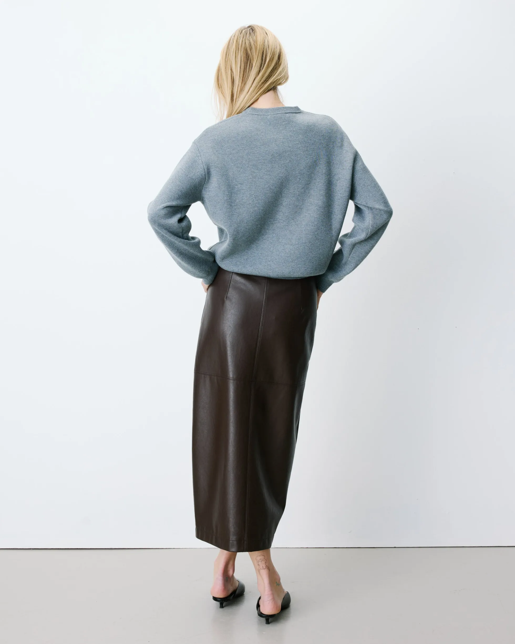 Pull à logo universitaire brodé gris Ashford