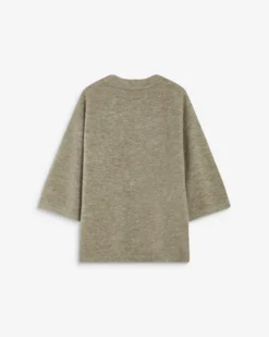 Pull oversize manches 3/4 col rond grege Asher