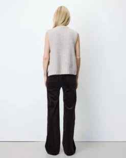 Pull sans manches en maille à nouer grege Argan