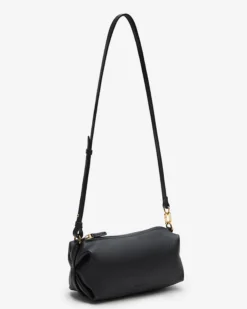 Sac baguette en cuir souple noir Le chouchou