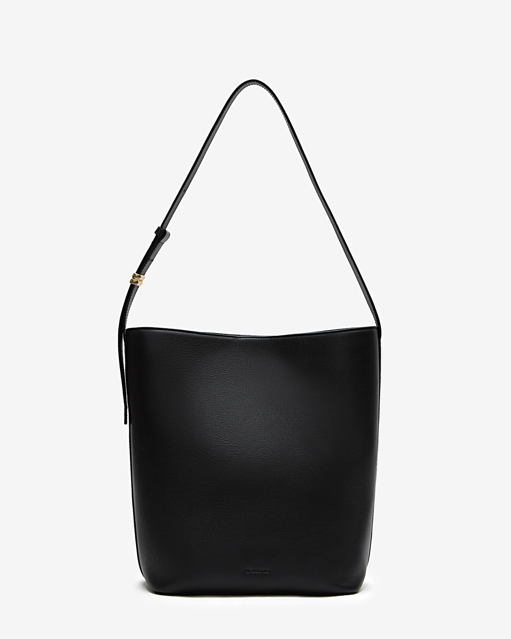 Sac seau en cuir de vachette noir Le come