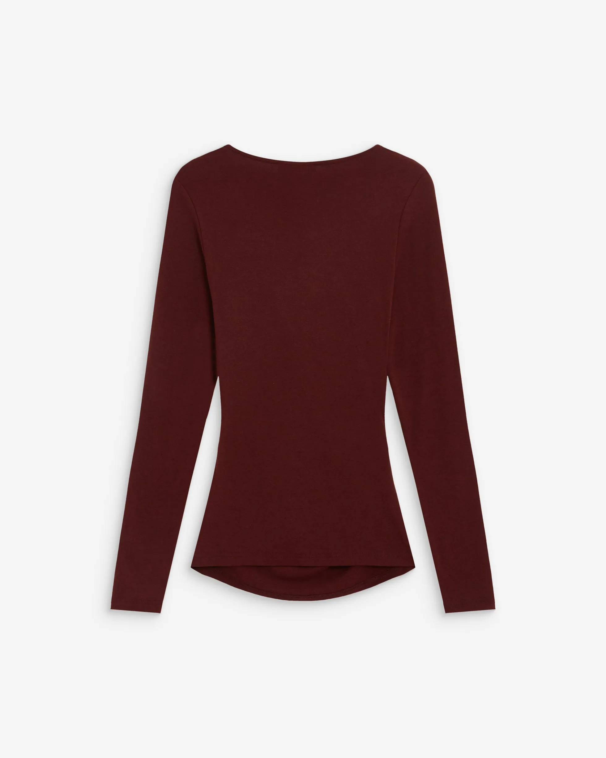 Top froncé col V croisé manches longues cherry Azul