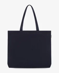 Tote bag en toile à logo imprimé marine Bright