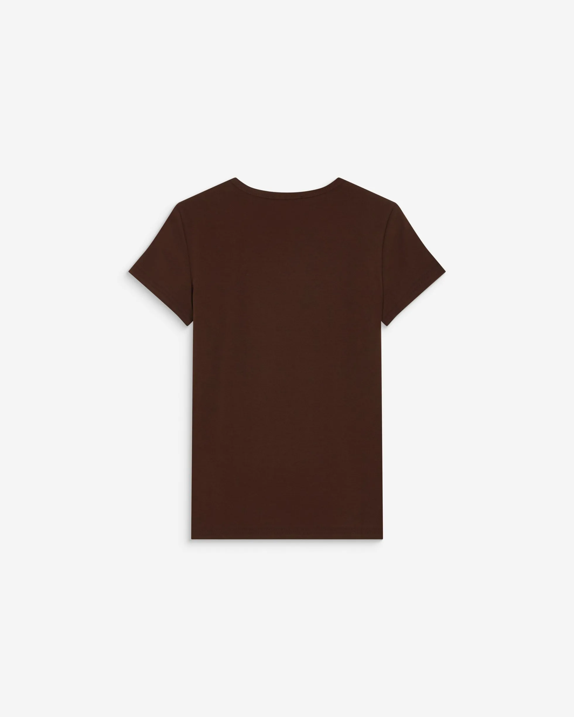 T-shirt col rond à message chocolat Amoris