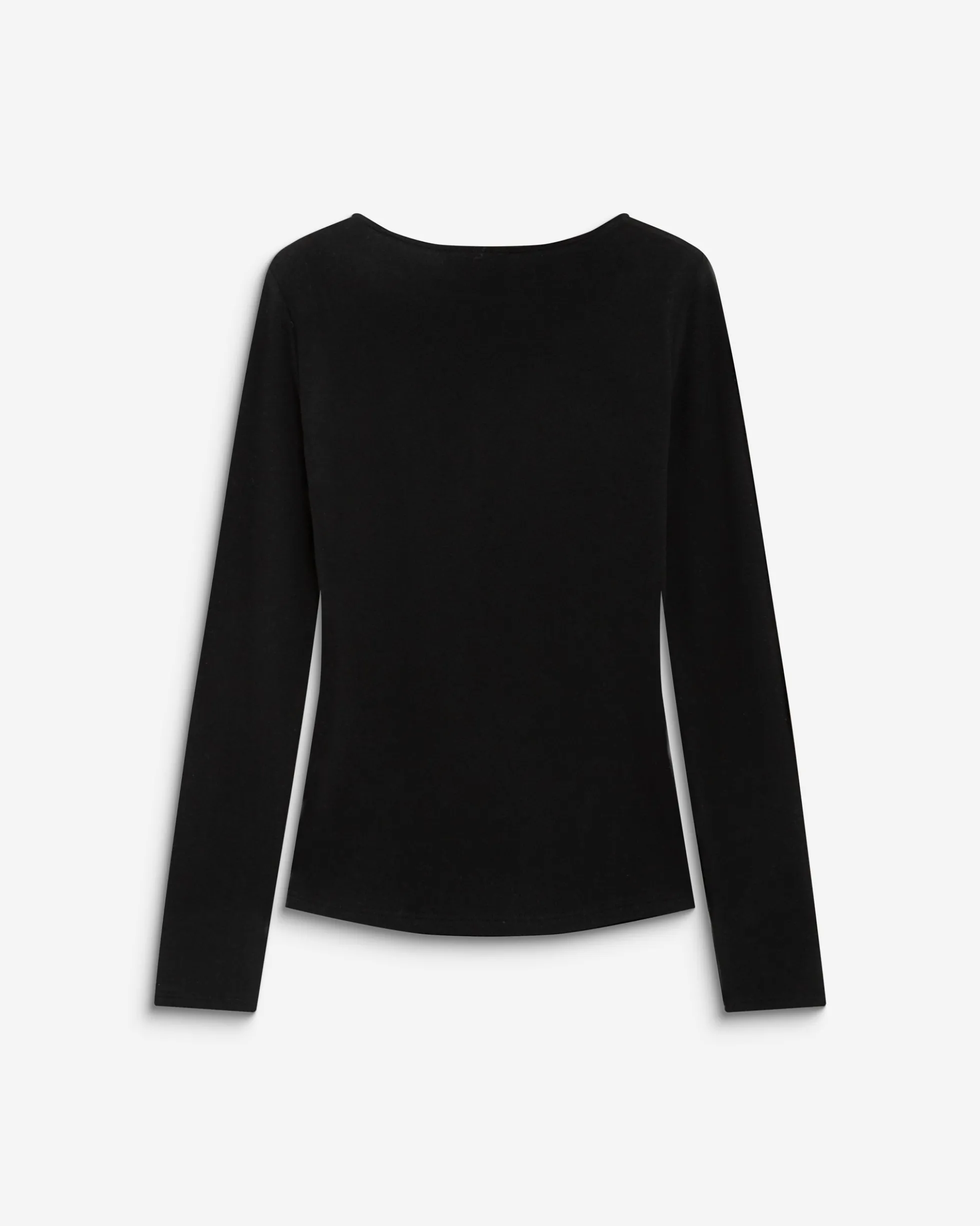 T-shirt drapé près du corps à boucle dorée noir Bijou