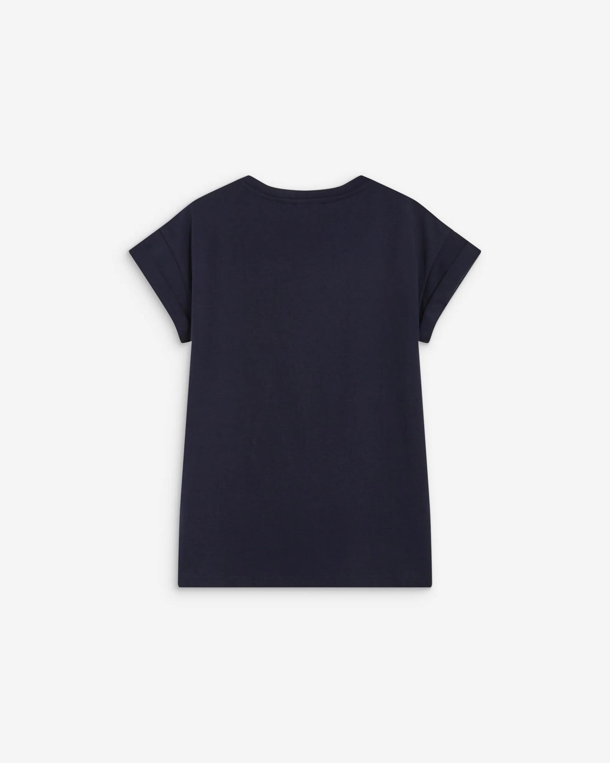 T-shirt en coton manches courtes à inscription marine Atlas