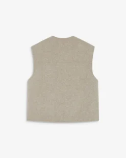Veste sans manches oversize sable Adagio