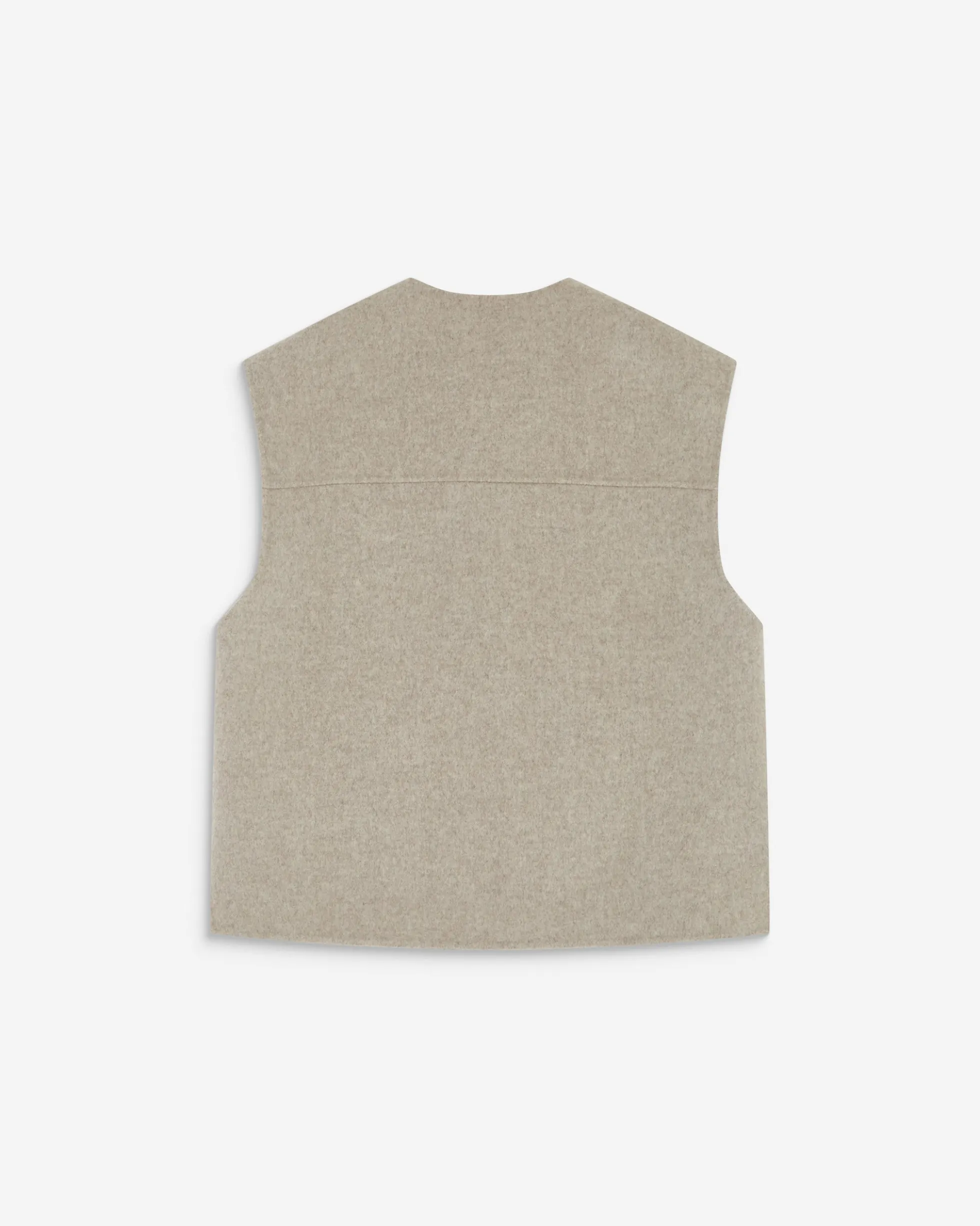 Veste sans manches oversize sable Adagio